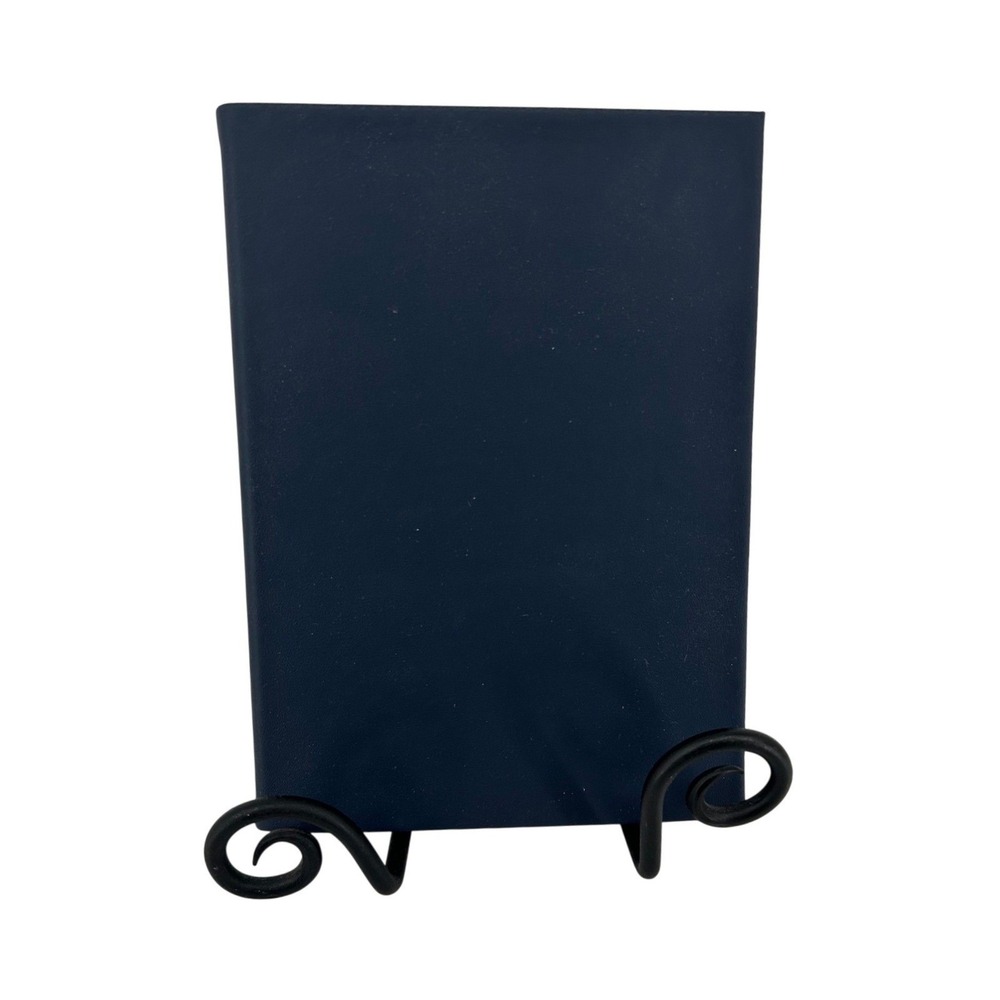 Papier Navy Blue Leather Notebook Lined Journal E20430401 Flexible Cover NEW
